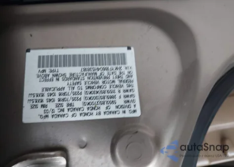 2004 Honda Pilot Ex-L из США, поврежденный, VIN 2HKYF18604H538187